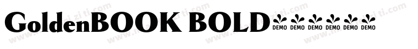 GoldenBOOK BOLD字体转换